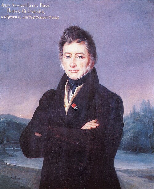 Portrait de Jules Armand Louis Prince Rohan-Guéménée, 1830, Alexis Valbrun