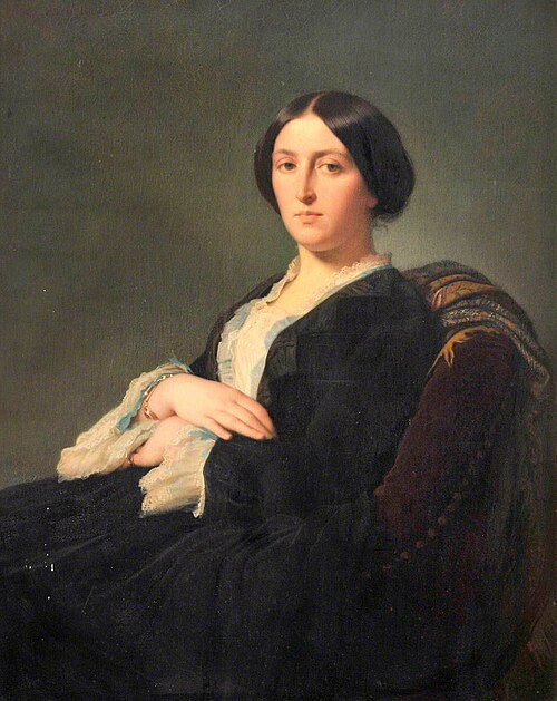 Mary Buddicom (1822–1892), née Marie Jeanne Hownam, 1853, Hippolyte Flandrin