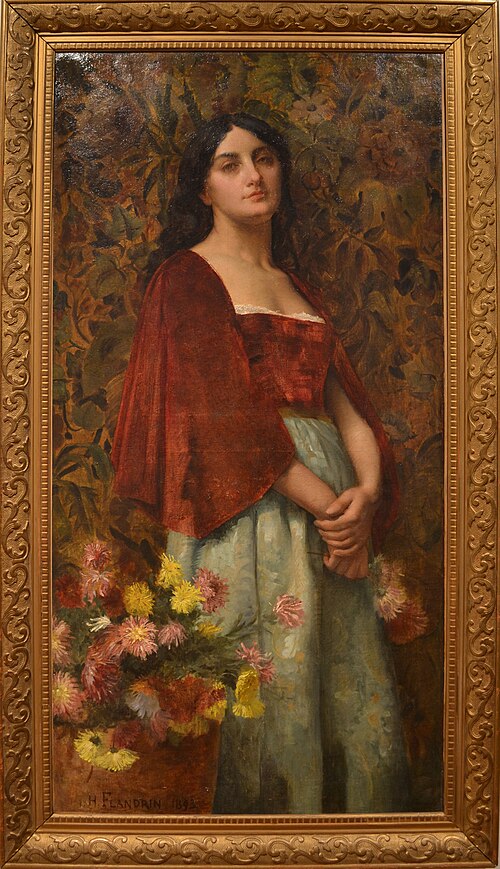 Portrait d'Italienne, 1893, Hippolyte Flandrin
