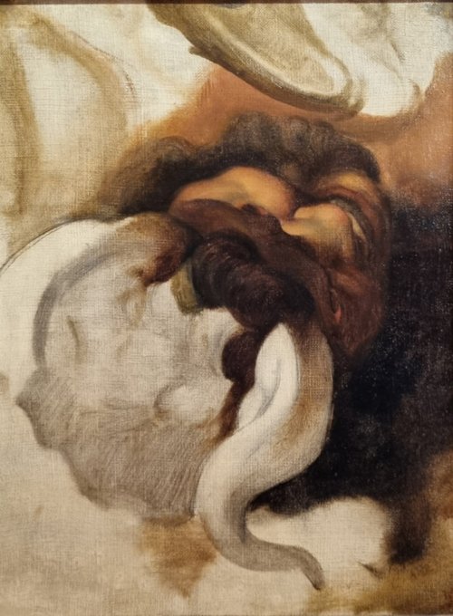 Étude d'après Saint Michel terrassant le démon de Raphaël, , Hippolyte Flandrin