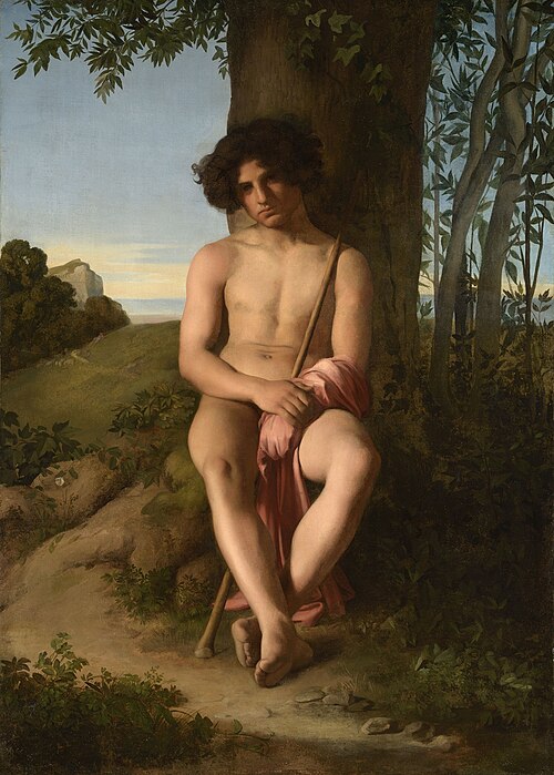 Jeune Berger assis, 1834, Hippolyte Flandrin