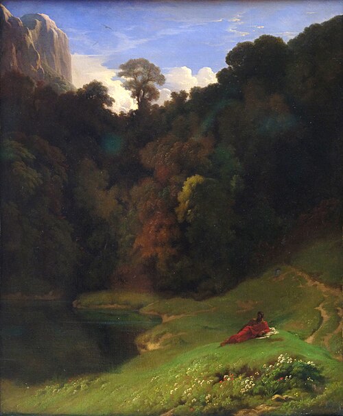 La Solitude, 1850, Hippolyte Flandrin