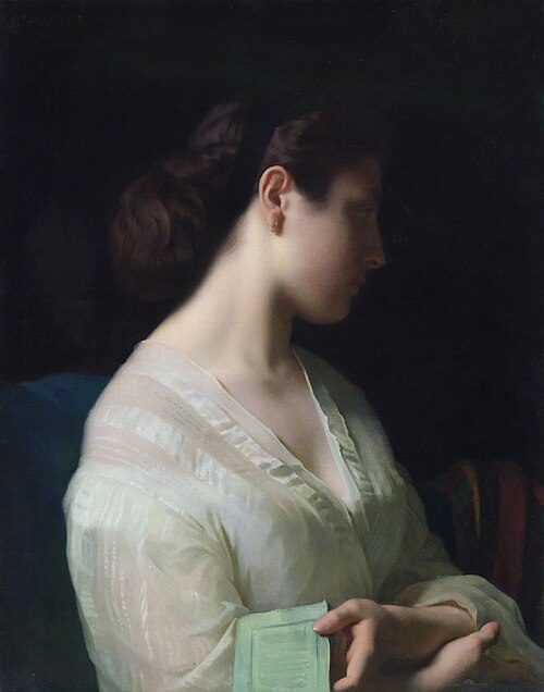 Portrait de jeune fille, 1863, Hippolyte Flandrin