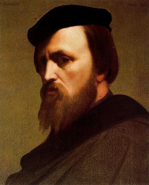 Autoportrait, 1853, Hippolyte Flandrin