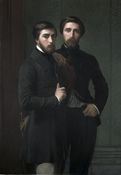 René-Charles Dassy and His Brother Jean-Baptiste-Claude-Amédé Dassy, 1850, Hippolyte Flandrin