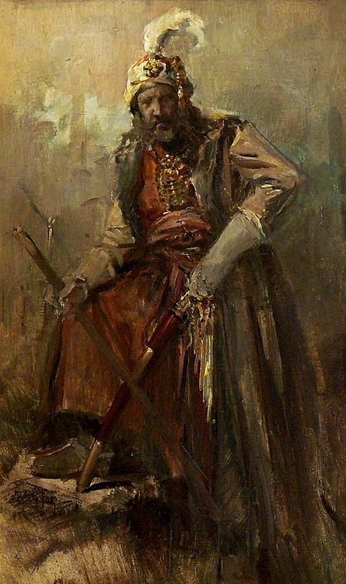 Oriental warrior, 1842, Nikólaos Gýzis