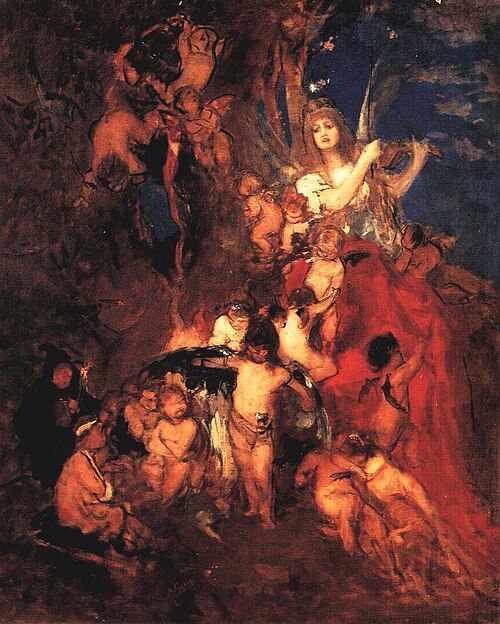 Art and its Spirits, 1884, Nikólaos Gýzis