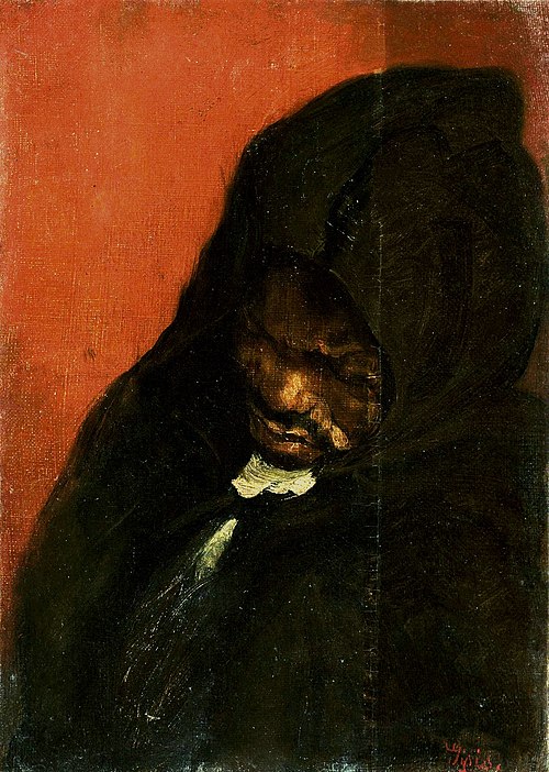 Étude de tête de moine., 1862, Nikólaos Gýzis