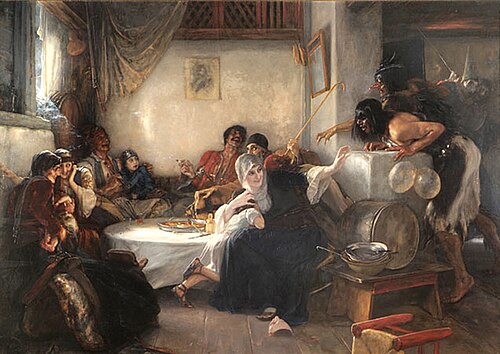Karneval in Griechenland, 1892, Nikólaos Gýzis