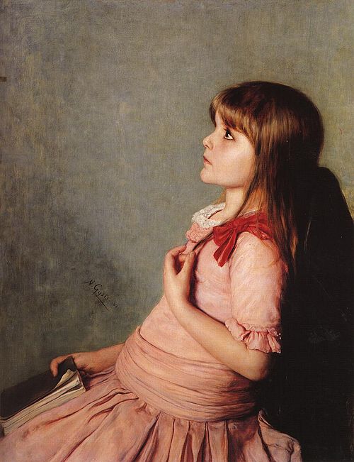 Learning by heart, 1883, Nikólaos Gýzis