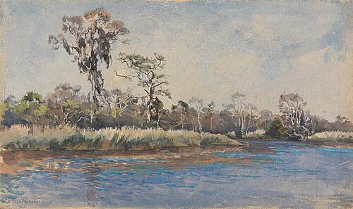 A Creek at Wilmington, N.C., , Alfred Parsons