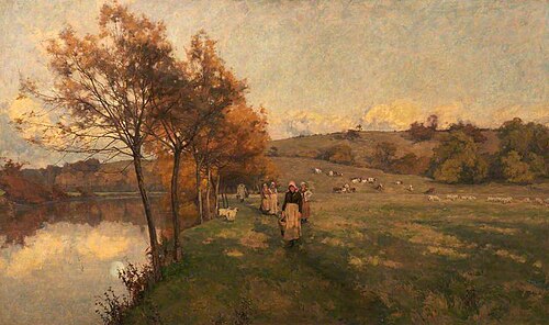 Meadows by the Avon, 1884, Alfred Parsons