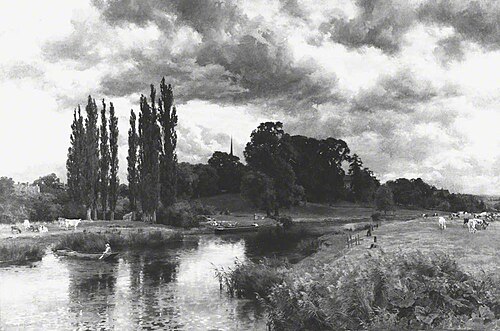 Bredon-on-the-Avon, Worcestershire, 1910, Alfred Parsons