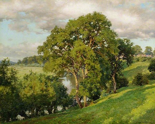 Ash Trees at Cropthorne, Worcestershire, , Alfred Parsons