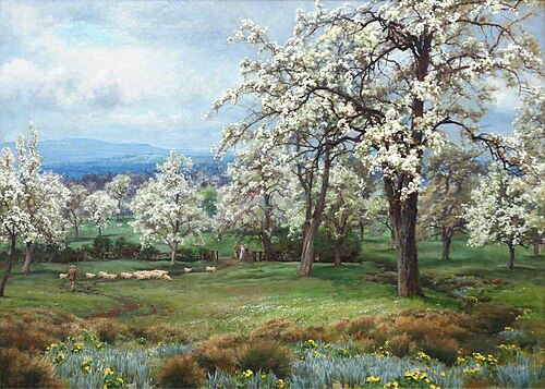 The Pear Orchard, 1903, Alfred Parsons