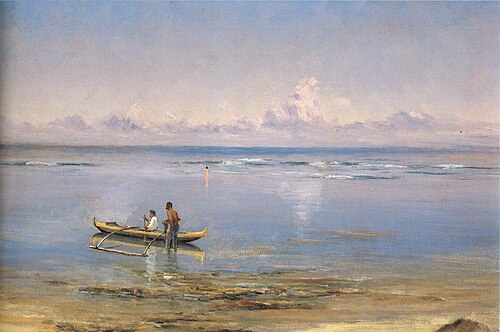 Ala Moana Beach, 1915, Alfred Richard Gurrey, Sr.