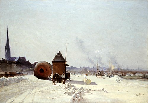 Le Quai de la Grave à Bordeaux, 1884, Alfred Smith