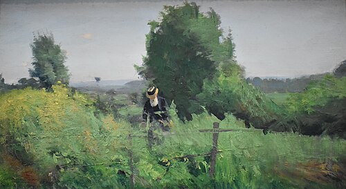 Le Père Boyreau au printemps dans la lande brédoise, 1894, Alfred Smith