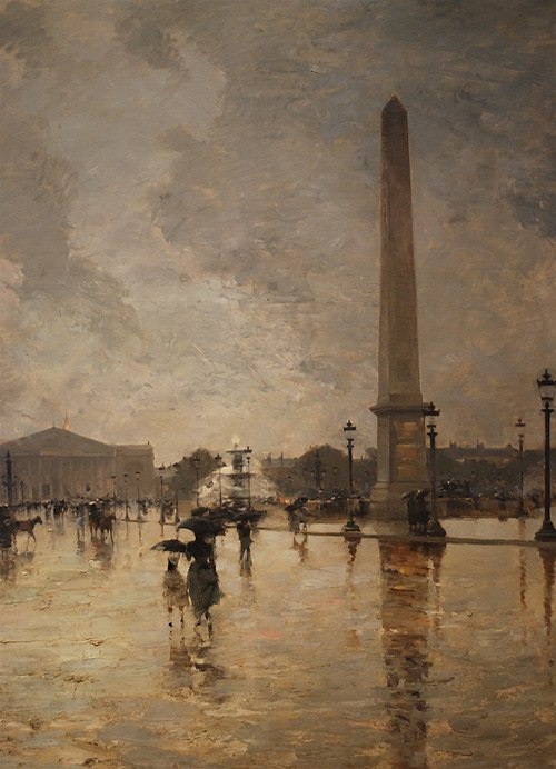 L'Averse (Place de la Concorde), 1888, Alfred Smith