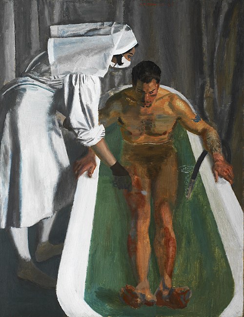 A Saline Bath, Royal Air Force Hospital, 1943, Alfred Reginald Thomson