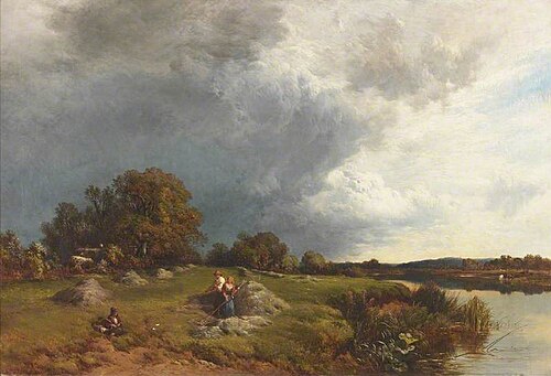Haymaking, Sunshine and Showers, 1857, Alfred Walter Williams