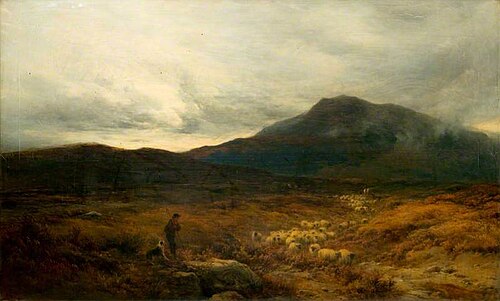Welsh Moor with Sheep, 1879, Alfred Walter Williams