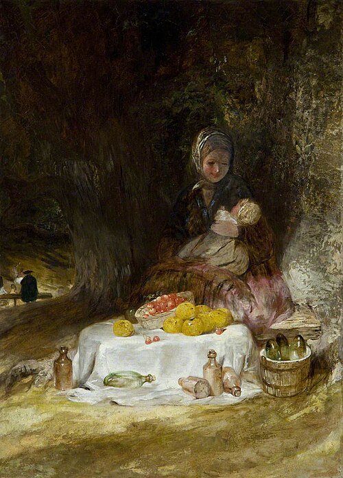Scene in Chelsea Park, , Alfred Joseph Woolmer