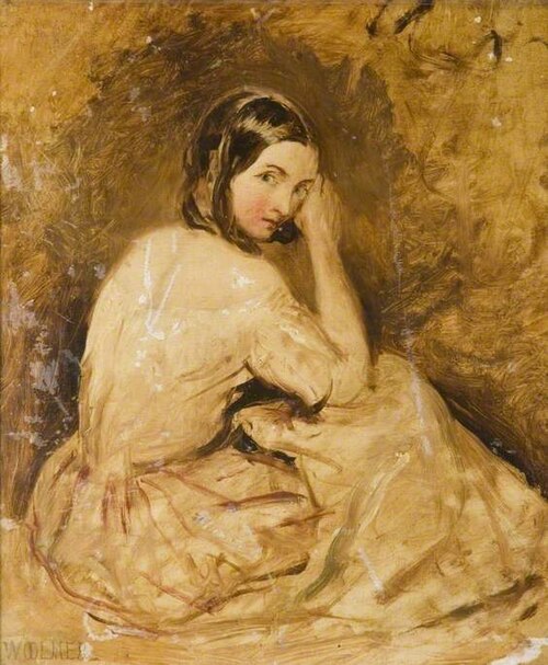 Portrait of a Young Woman, , Alfred Joseph Woolmer