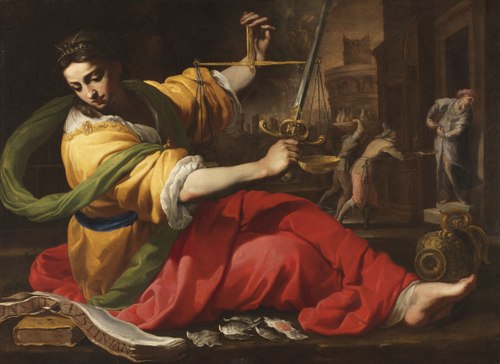 Allegory of Justice, 1656, Bernardino Mei