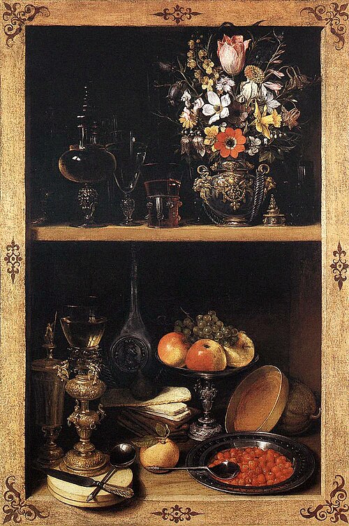 Niche with Fruit and Flowers, 1610, Georg Flegel