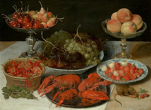 Still Life with Fruit and Crayfish, 1620, Georg Flegel