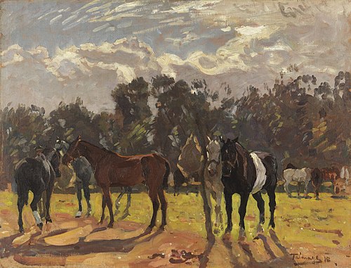 Wounded Horses, 1918, Algernon Talmage