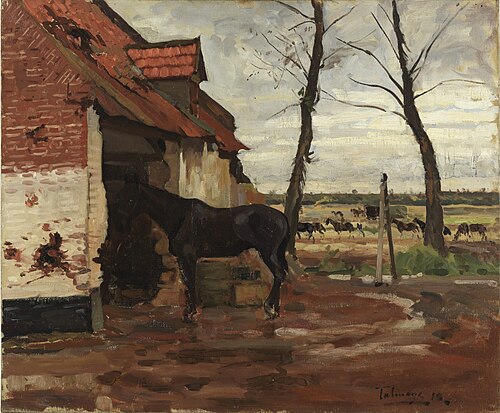 The Blacksmith's Shop, 1918, Algernon Talmage