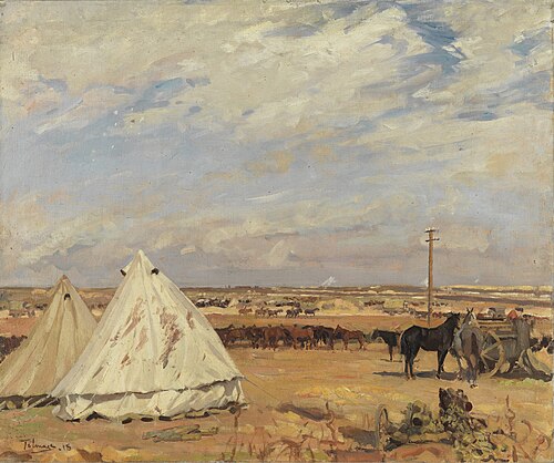 At an Evacuating Station, 1918, Algernon Talmage