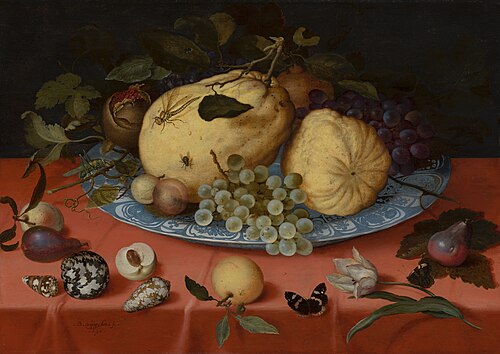 Still Life with Fruits, 1620, Balthasar van der Ast
