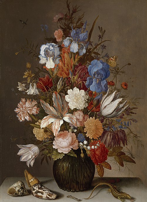 Still Life with Flowers, 1627, Balthasar van der Ast
