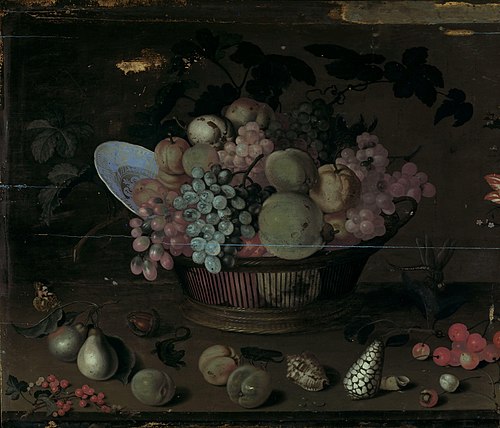 Still life with fruit and shells, 1626, Balthasar van der Ast