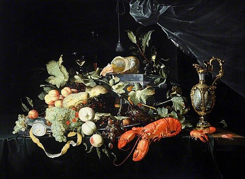 Fruit and Lobster, 1649, Jacob Marrel