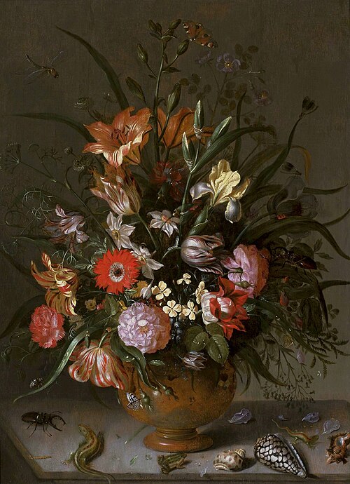 Les fleurs dans un vase., 1634, Jacob Marrel