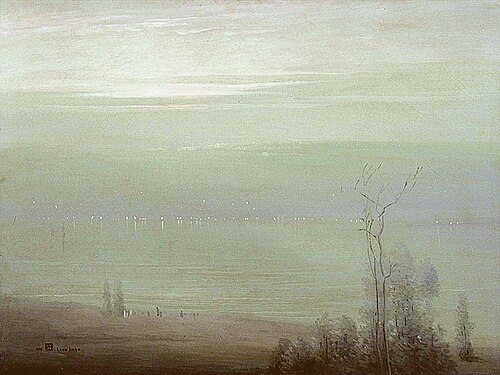 Soir sur l'Hudson, 1907, Leon Dabo