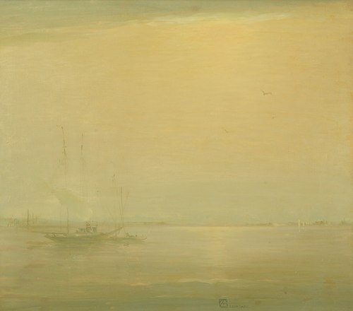 Bateau à vapeur, 1920, Leon Dabo