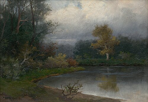 Landscape with a Pond, 1890, Felicián Moczik