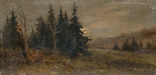 Forest Landscape, 1903, Felicián Moczik