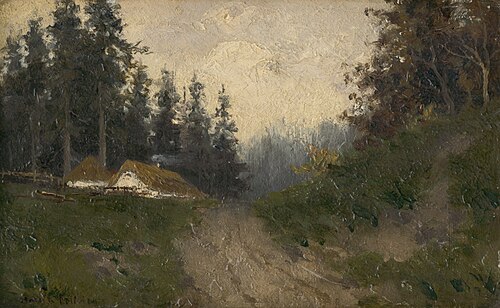 Cottages in the Woods, 1880, Felicián Moczik