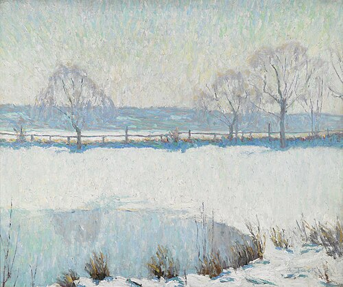 A Winter Pool, 1912, Allen Tucker