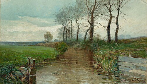 Alder Trees and Stream, 1898, Alois Kalvoda
