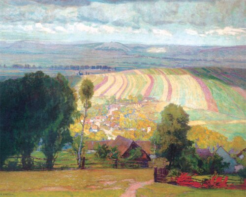 View to hill with chapel of Anthony of Padua, 1906, Alois Kalvoda