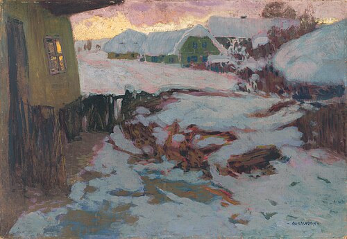 Paysage d'hiver, 1905, Alois Kalvoda
