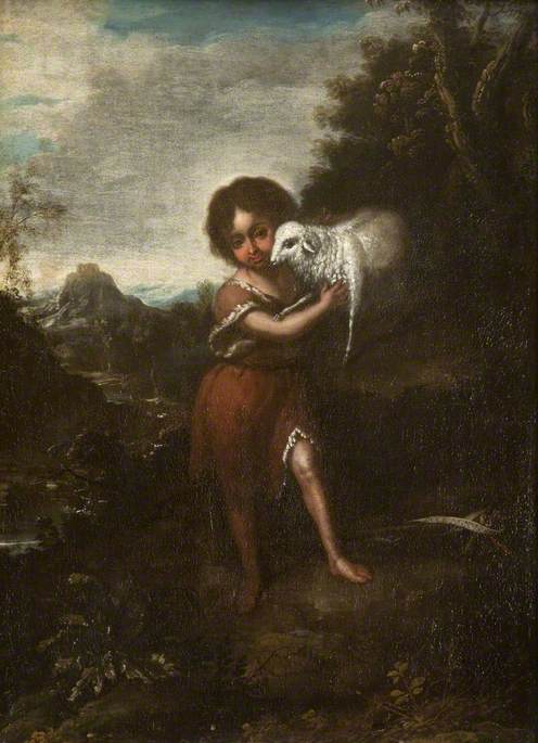 The Infant Saint John with the Lamb (after Bartolomé Esteban Murillo), , Alonso Miguel de Tovar