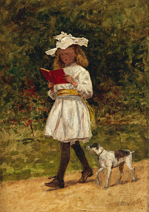 A Young Girl Reading, 1910, Aloysius O'Kelly